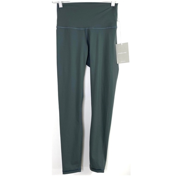 EVERLANE The Perform Ankle Leggings in Pine Green New with Tags - Picture 3 of 10
